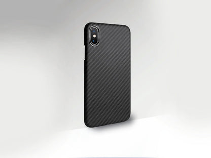AutoTecknic Dry Carbon iPhone Cover - iPhone XS - Matte Finish - Graveyard Performance