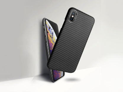 AutoTecknic Dry Carbon iPhone Cover - iPhone XS MAX - Matte Finish - Graveyard Performance