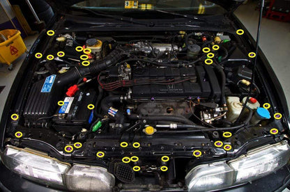 Acura Integra DA (1989-1993) Titanium Full Engine Bay Kit - Graveyard Performance