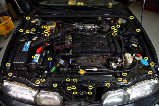 Acura Integra DA (1989-1993) Titanium Full Engine Bay Kit - Graveyard Performance