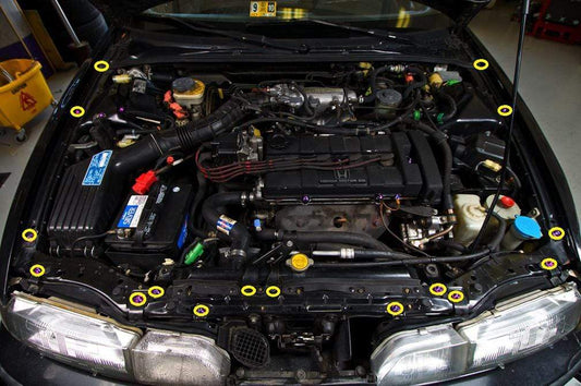 Acura Integra DA (1989-1993) Titanium Partial Engine Bay Kit - Graveyard Performance