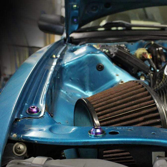 Stage 2 Titanium Hardware Engine Bay Kit - Honda Civic EF (1988-1991) - Graveyard Performance