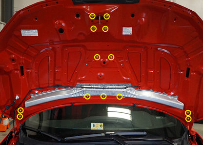 Dress Up Bolts Titanium Hardware Hood Kit - Honda Civic Type R (2017-2021) - Graveyard Performance