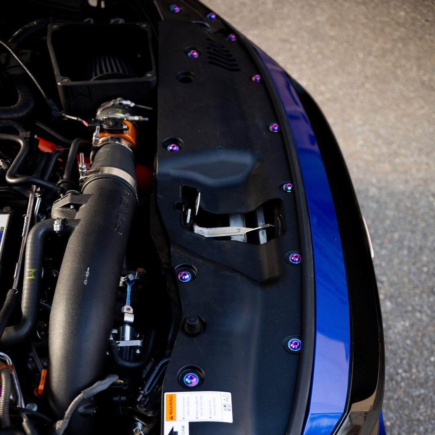 Stage 1 Titanium Hardware Engine Bay Kit - Honda Civic Si (2016-2021) - Graveyard Performance