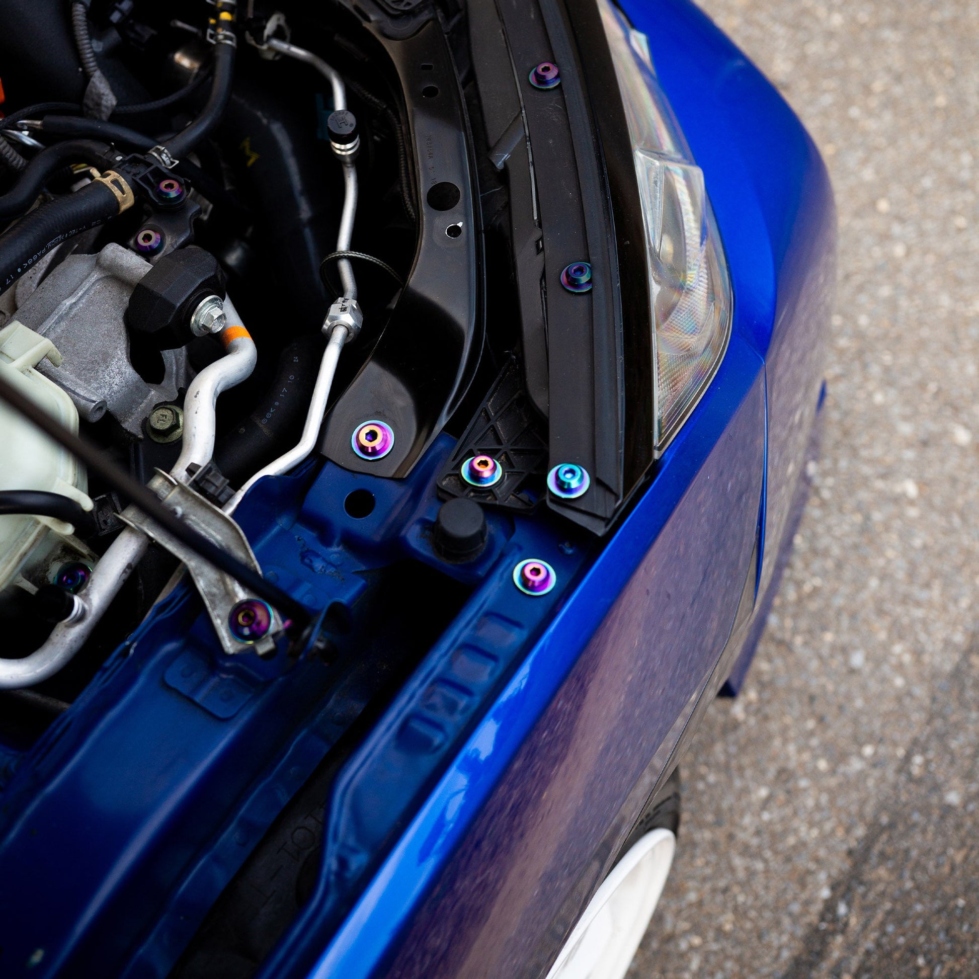 Stage 2 Titanium Hardware Engine Bay Kit - Honda Civic Si (2016-2021) - Graveyard Performance