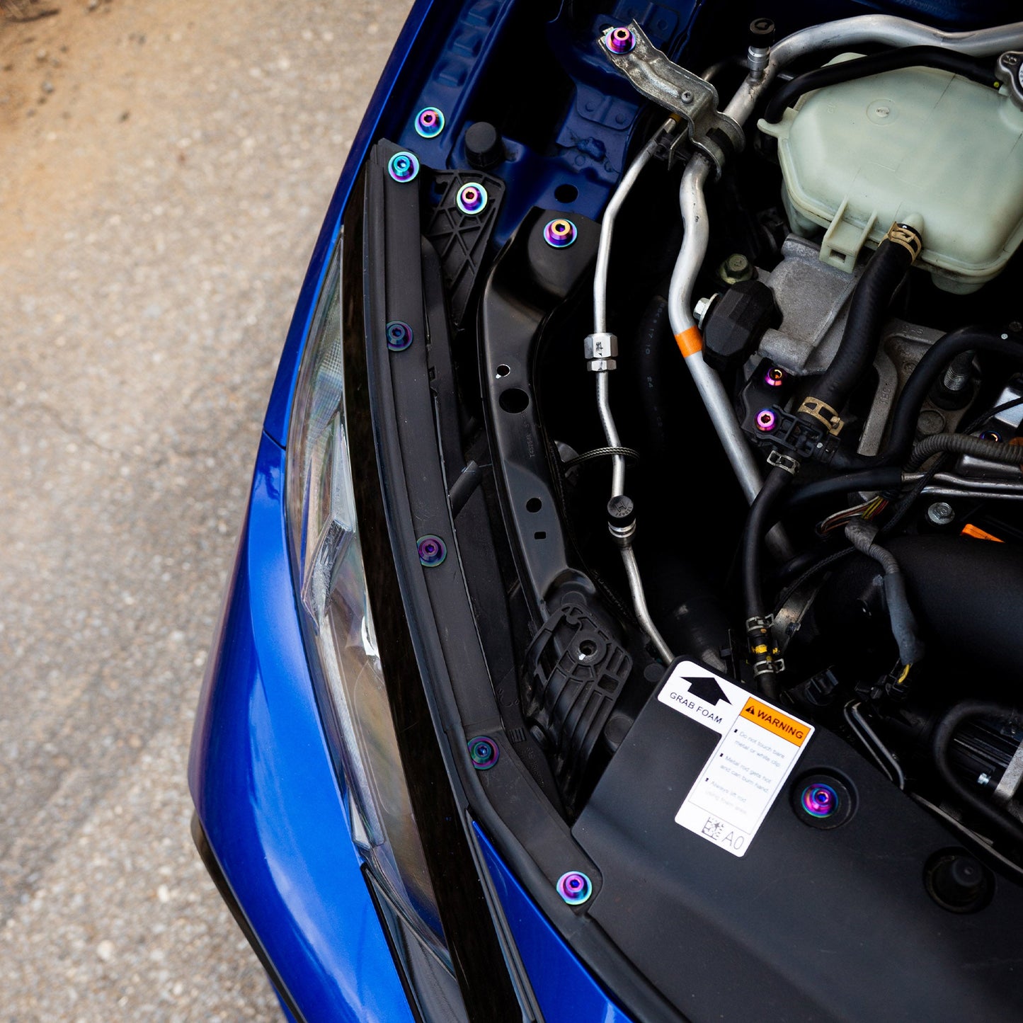 Stage 4 Titanium Hardware Engine Bay Kit - Honda Civic Si (2016-2021) - Graveyard Performance