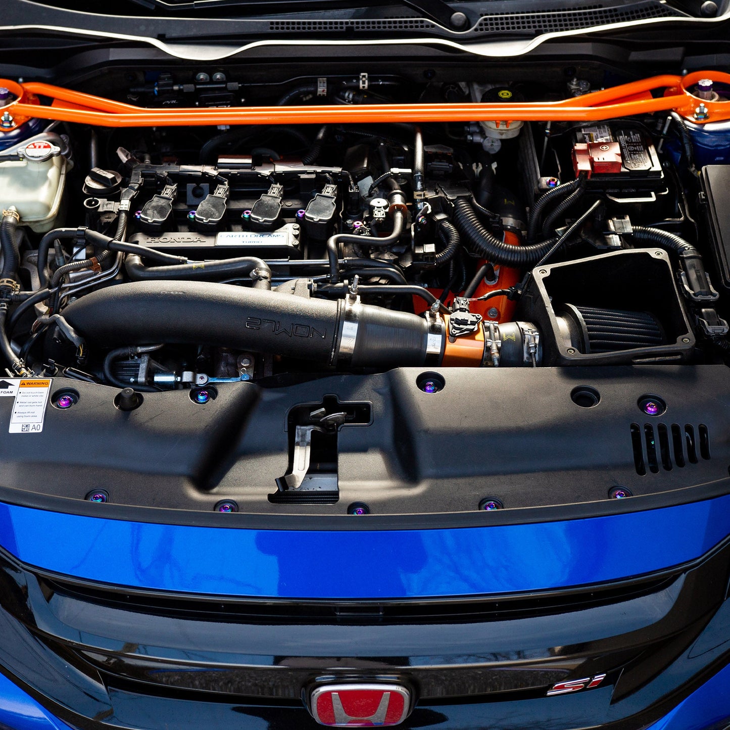 Stage 4 Titanium Hardware Engine Bay Kit - Honda Civic Si (2016-2021) - Graveyard Performance