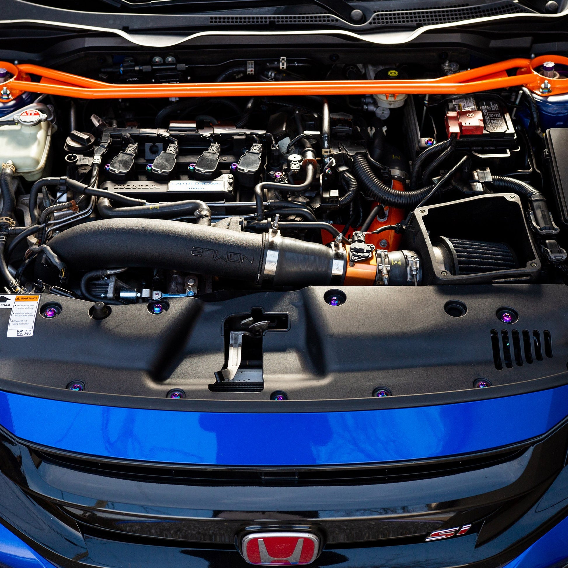 Stage 4 Titanium Hardware Engine Bay Kit - Honda Civic Si (2016-2021) - Graveyard Performance