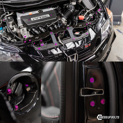 Stage 1 Titanium Hardware Engine Bay Kit - Honda Civic Si (2012-2015) - Graveyard Performance