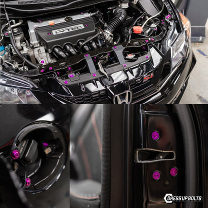 Titanium Hardware Hood Kit - Honda Civic Si (2012-2015) - Graveyard Performance