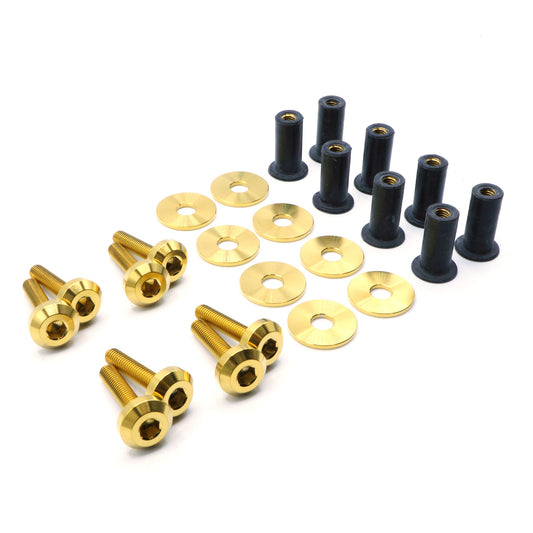 Titanium Hardware Plastic Clip Delete Kit - Honda Civic Si (2012-2015) - Graveyard Performance