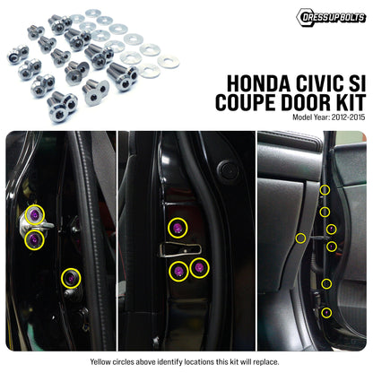 Titanium Hardware Door Kit - Honda Civic Si (2012-2015) - Graveyard Performance