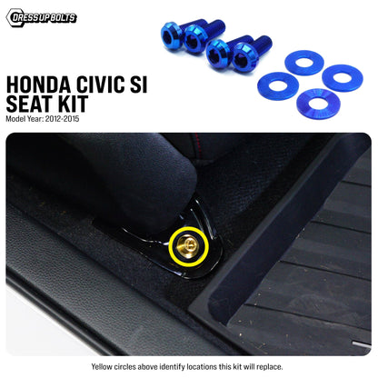 Titanium Hardware Seat Kit - Honda Civic Si (2012-2015) - Graveyard Performance