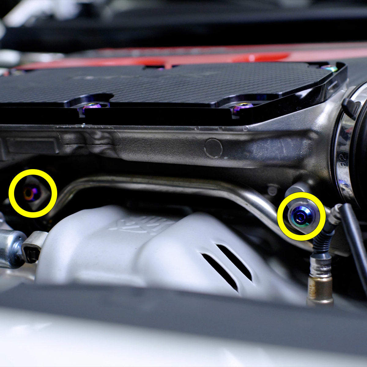 Titanium Hardware Turbocharger Water Pipe Kit - Honda K20C1 Engine