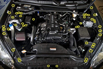 Hyundai Genesis Coupe (2009-2016) BK Titanium Full Engine Bay Kit - Graveyard Performance
