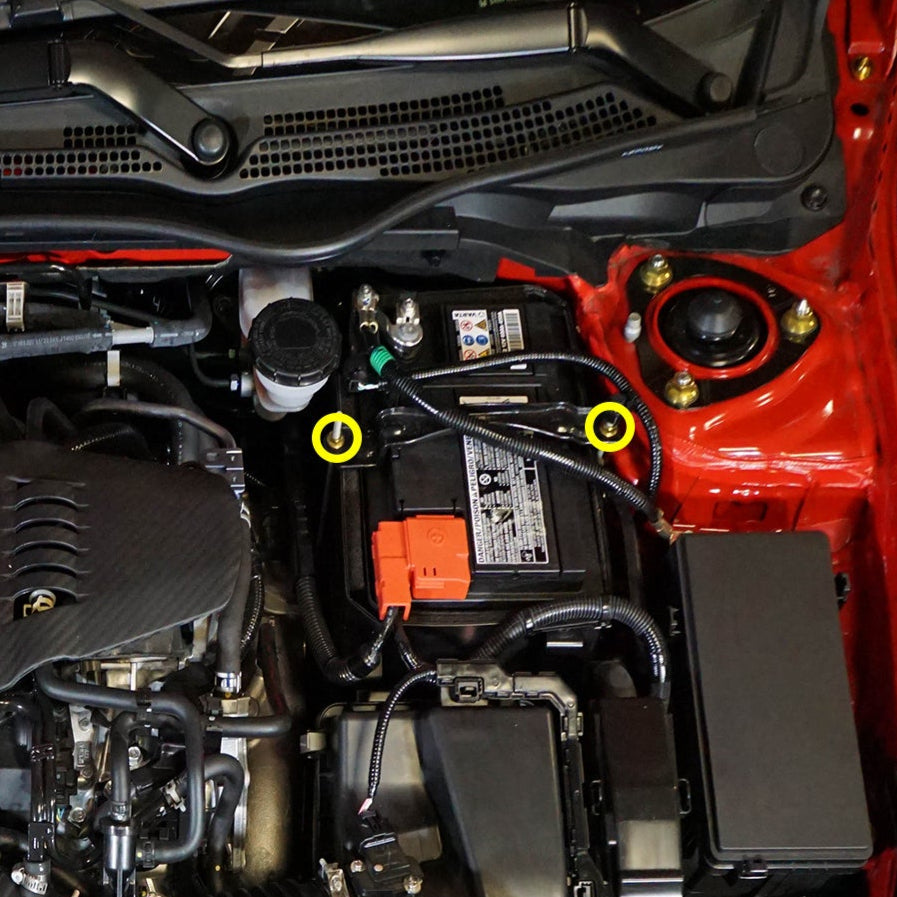 Titanium Hardware Battery Kit - Honda Civic Type R (2017-2021) - Graveyard Performance
