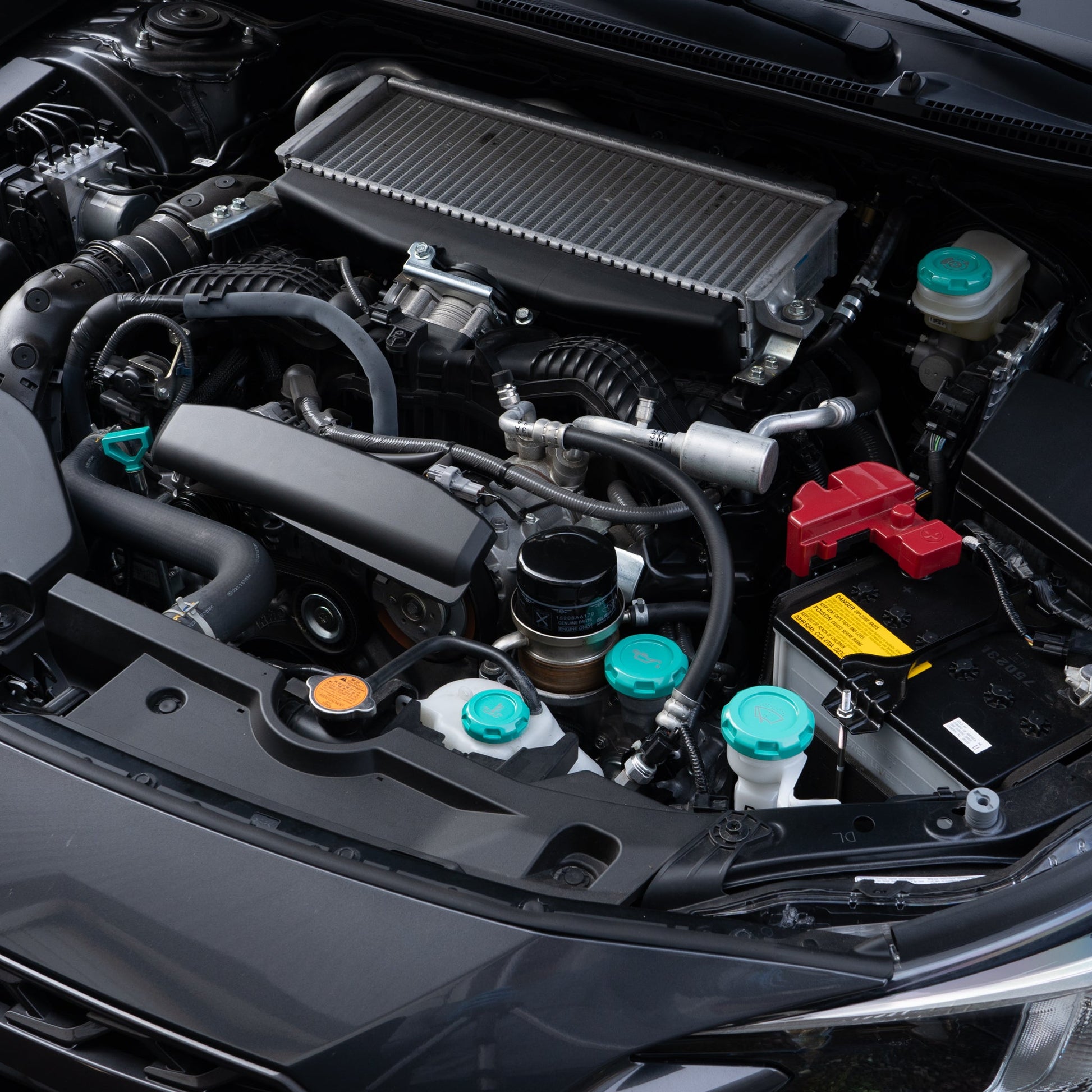Billetworkz Engine Bay Caps - Subaru Impreza 2012+ - Graveyard Performance