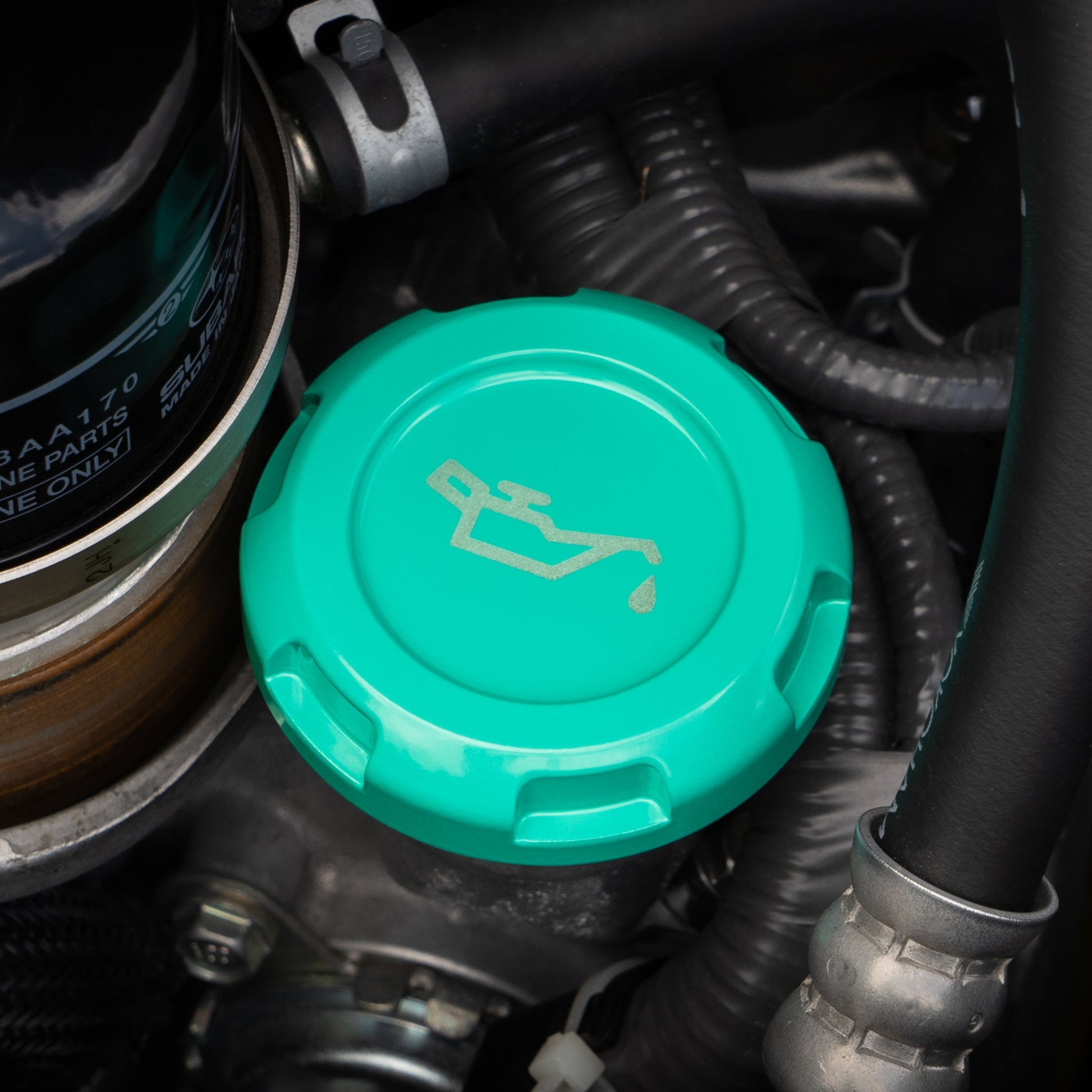 Billetworkz Engine Bay Caps - Subaru WRX/STI 2008-2014 - Graveyard Performance