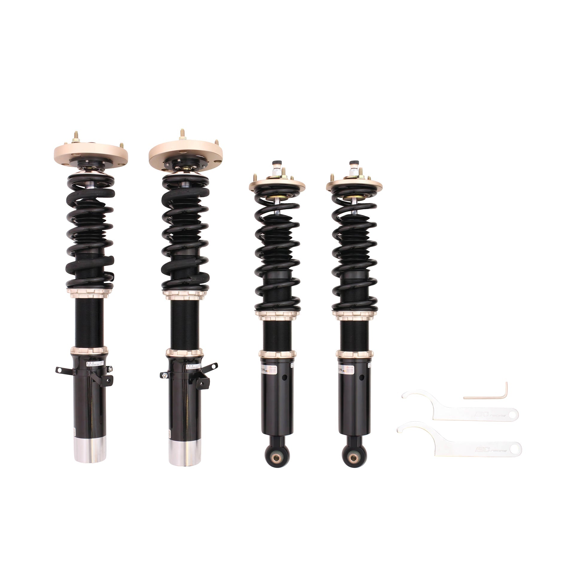 BC Racing Coilovers 77-83 BMW 3 Series E21 (51mm Front Strut - Weld In) - Graveyard Performance