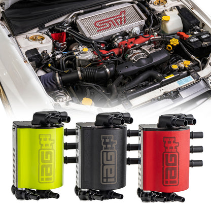 IAG Air / Oil Separator (AOS) Fits 2002-07 Subaru Impreza WRX, 2004-07 STI, 2004-08 FXT