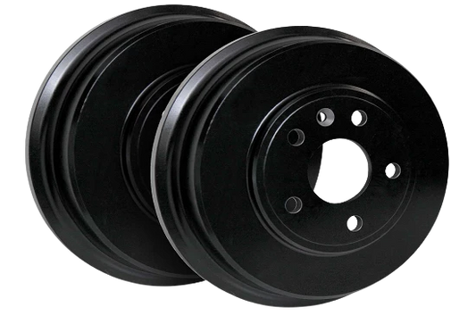 R1 Concepts E-Line Blank Brake Rotor & Drum Set, 2012-2018 Ford/Lincoln/Mercury/Mazda, Position: Front & Rear with  Optimum Oep pads