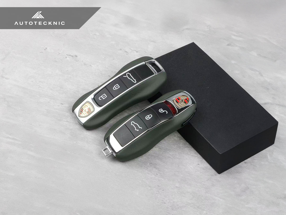 AutoTecknic Leather Key Remote Trim - Porsche - Graveyard Performance