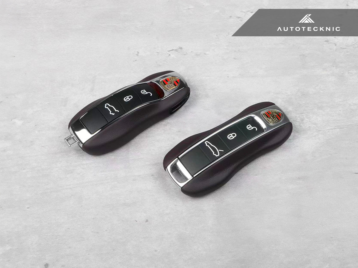 AutoTecknic Leather Key Remote Trim - Porsche - Graveyard Performance