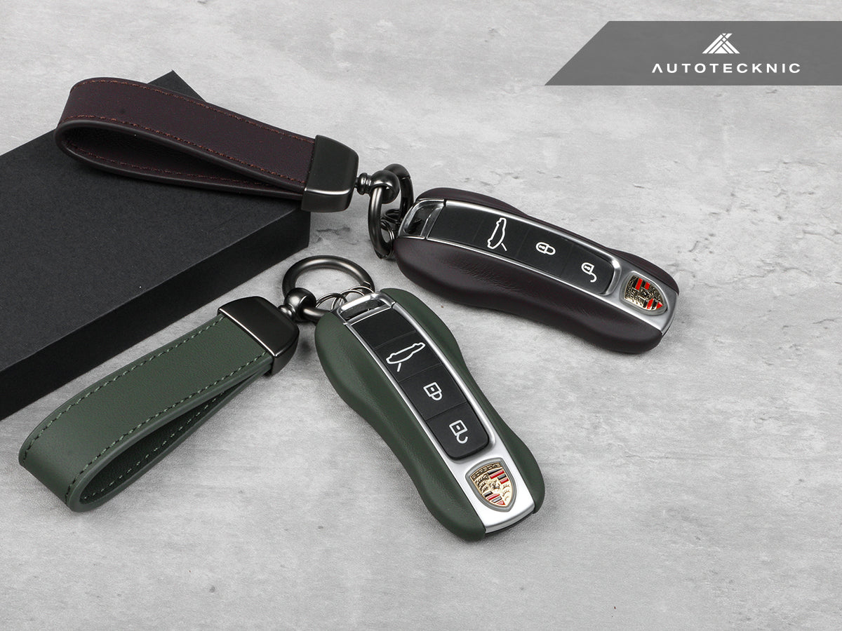 AutoTecknic Leather Key Remote Trim - Porsche - Graveyard Performance