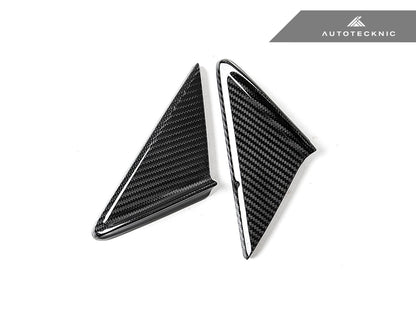 AutoTecknic Dry Carbon Side Mirror Wind Deflector Set - Porsche 991 | 981 | 718 - Graveyard Performance
