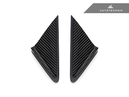 AutoTecknic Dry Carbon Side Mirror Wind Deflector Set - Porsche 991 | 981 | 718 - Graveyard Performance