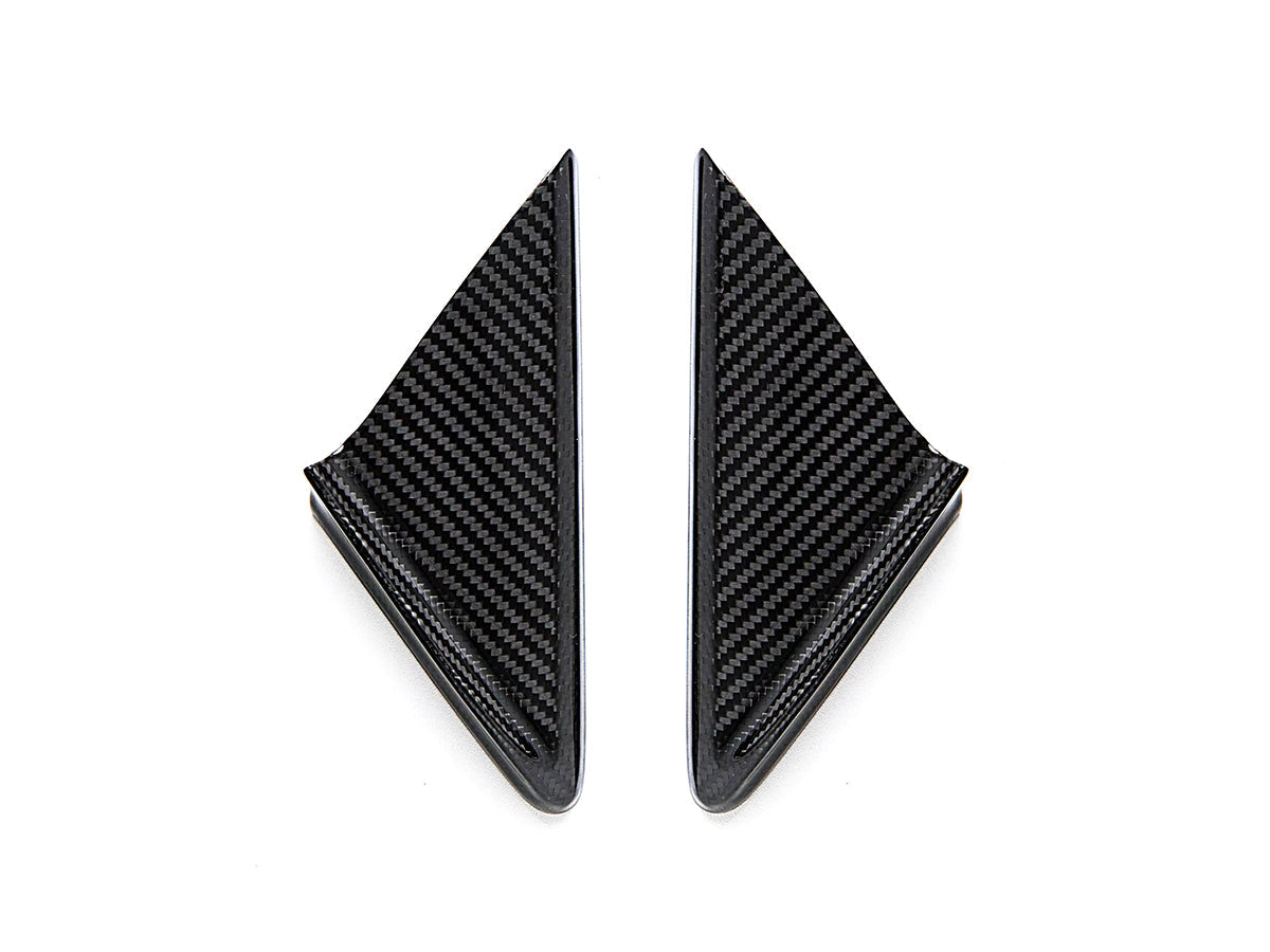 AutoTecknic Dry Carbon Side Mirror Wind Deflector Set - Porsche 991 | 981 | 718 - Graveyard Performance