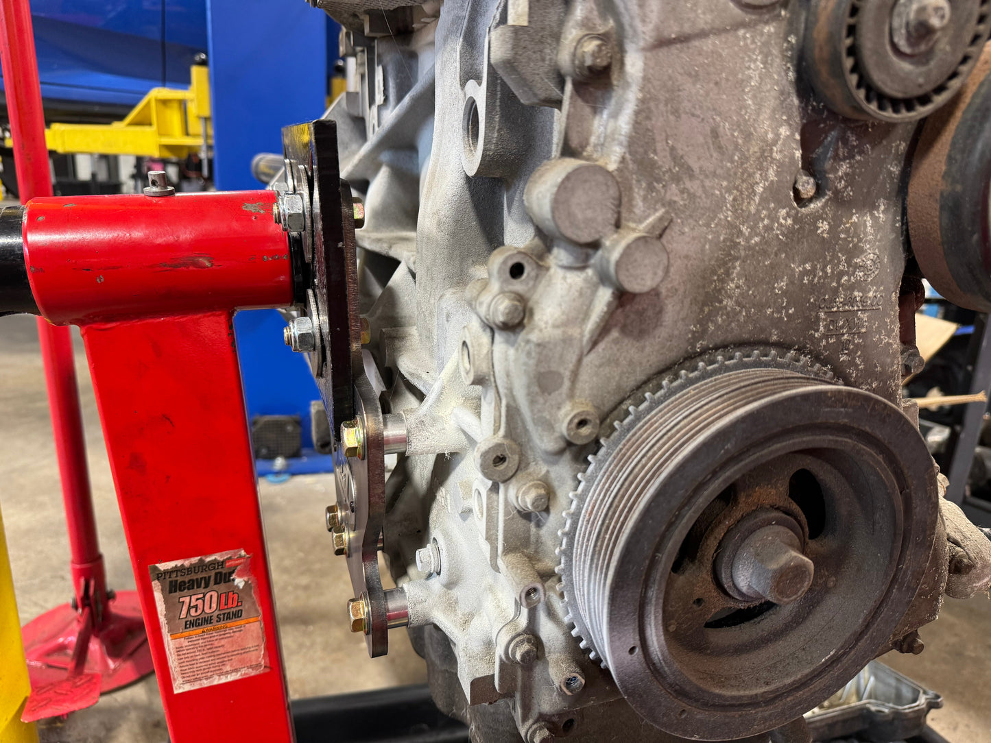 Ford Ecoboost Engine Stand Plate available at Damond Motorsports