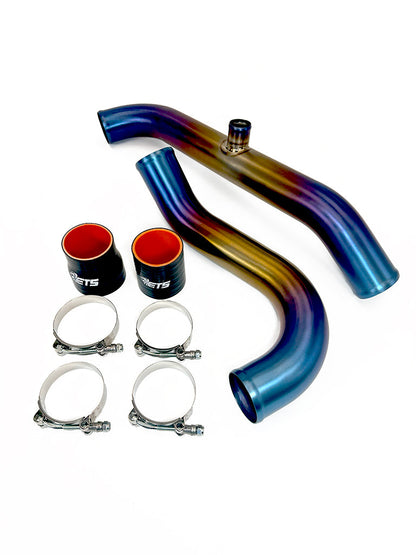 ETS 03-06 Mitsubishi Evo 8/9 2.5" Titanium Short Route Upper Intercooler Piping