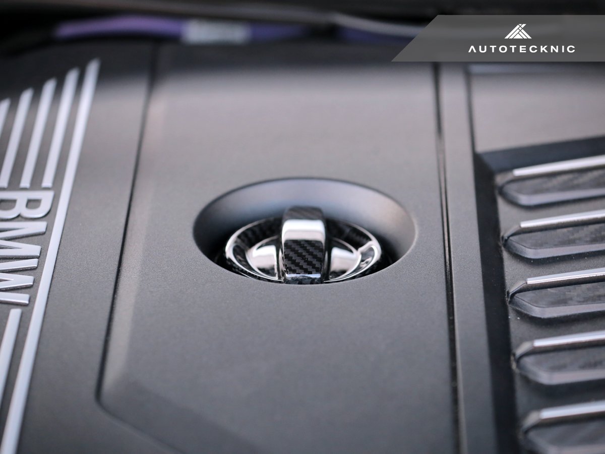 AutoTecknic Dry Carbon Competition Oil Cap Cover - G42 2-Series Coupe - Graveyard Performance