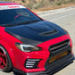 JDMuscle [15-21 WRX/STI w/ FMIC] Tanso Carbon Fiber Hood V3 Scoopless