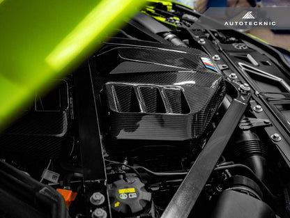 AutoTecknic Dry Carbon Fiber Engine Cover - G80 M3 | G82/ G83 M4 - Graveyard Performance