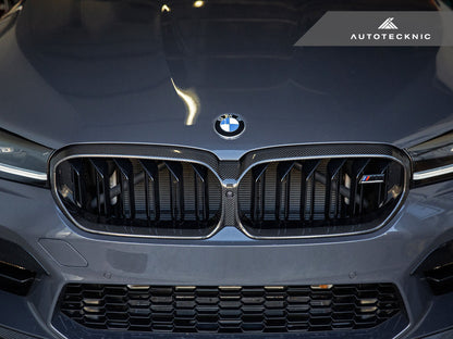 AutoTecknic Replacement Dry Carbon Grille Surround - F90 M5 LCI - Graveyard Performance