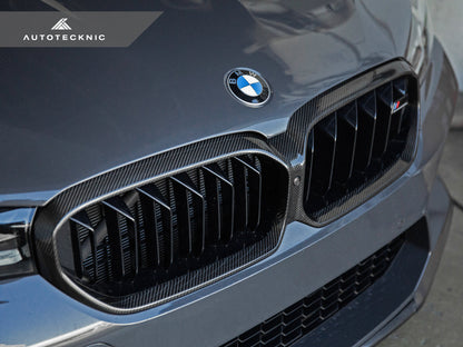AutoTecknic Replacement Dry Carbon Grille Surround - F90 M5 LCI - Graveyard Performance