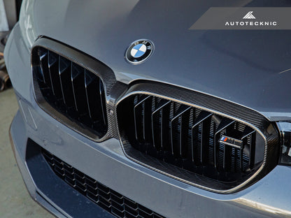 AutoTecknic Replacement Dry Carbon Grille Surround - F90 M5 LCI - Graveyard Performance