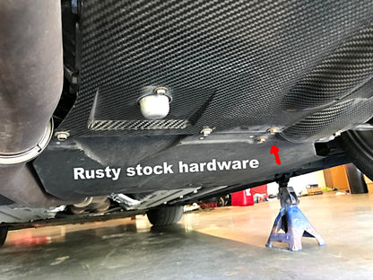 JDC Stainless Steel Under-Body Replacement Hardware Kit (Nissan R35 GT-R) - Graveyard Performance