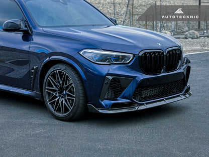 AutoTecknic Performance Dry Carbon Front Lip Set - F95 X5M - Graveyard Performance