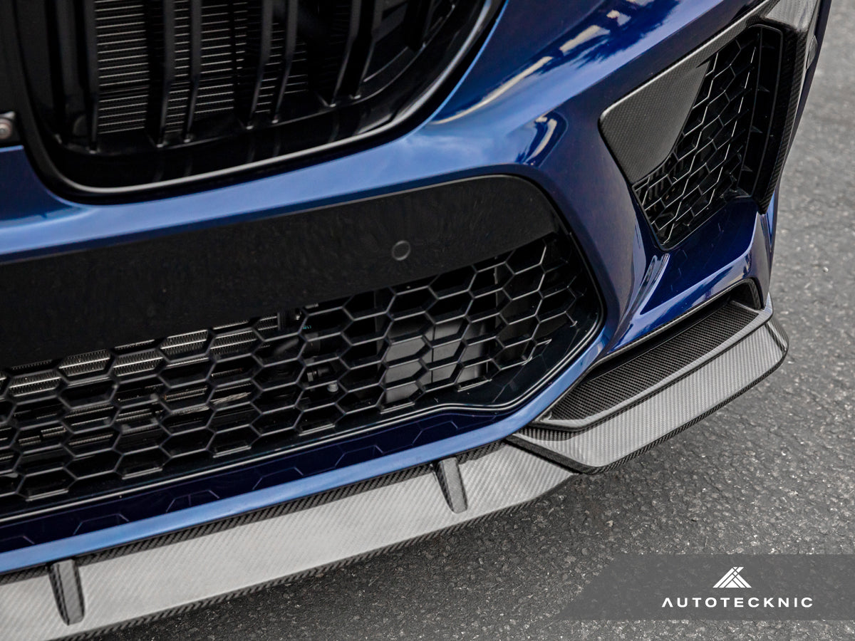 AutoTecknic Performance Dry Carbon Front Lip Set - F95 X5M - Graveyard Performance