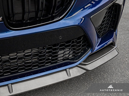 AutoTecknic Performance Dry Carbon Front Lip Set - F95 X5M - Graveyard Performance