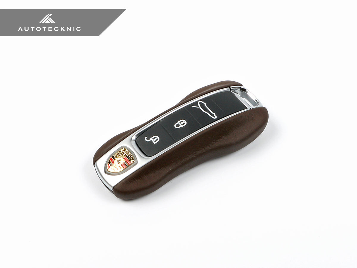 AutoTecknic Leather Key Remote Trim - Porsche - Graveyard Performance