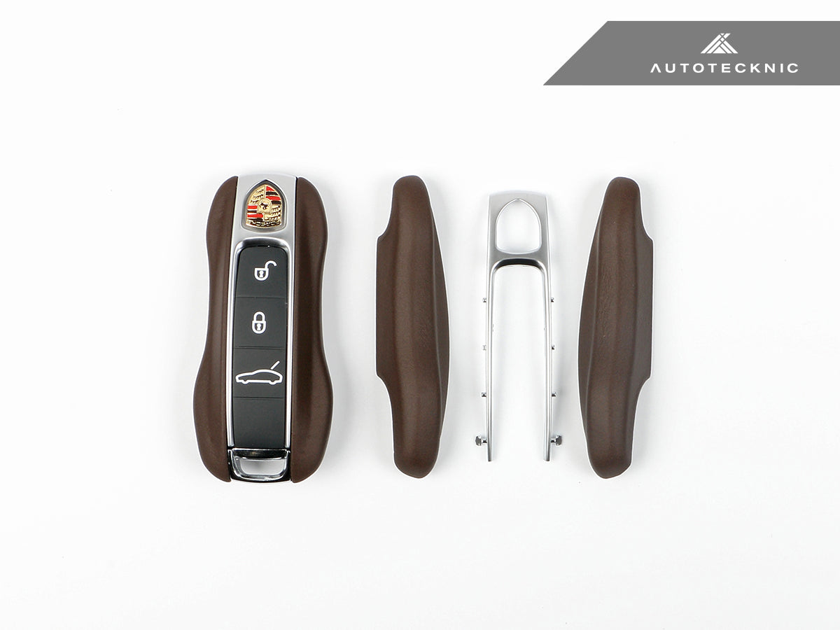 AutoTecknic Leather Key Remote Trim - Porsche - Graveyard Performance