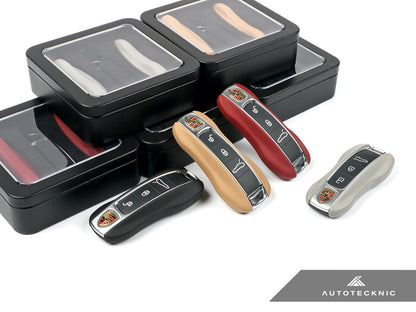 AutoTecknic Leather Key Remote Trim - Porsche - Graveyard Performance
