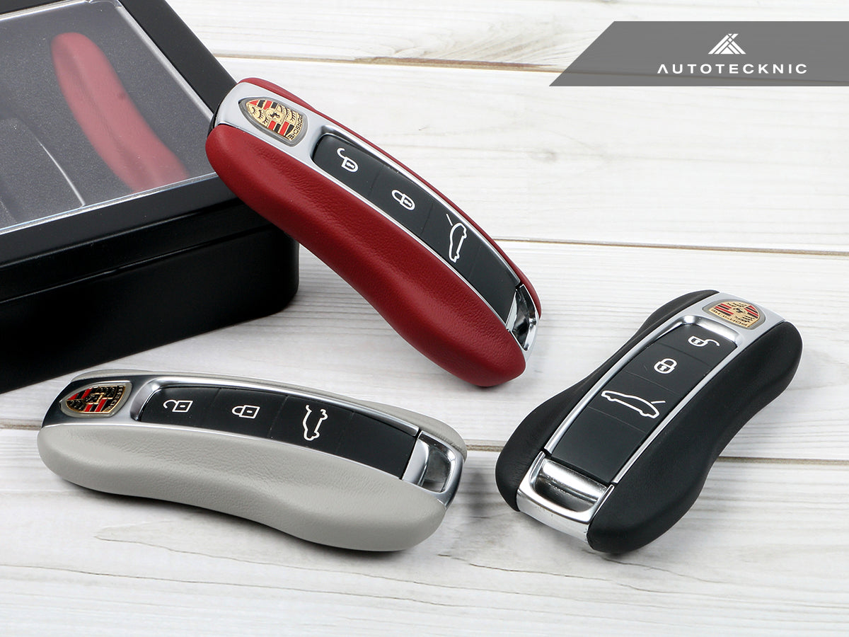 AutoTecknic Leather Key Remote Trim - Porsche - Graveyard Performance