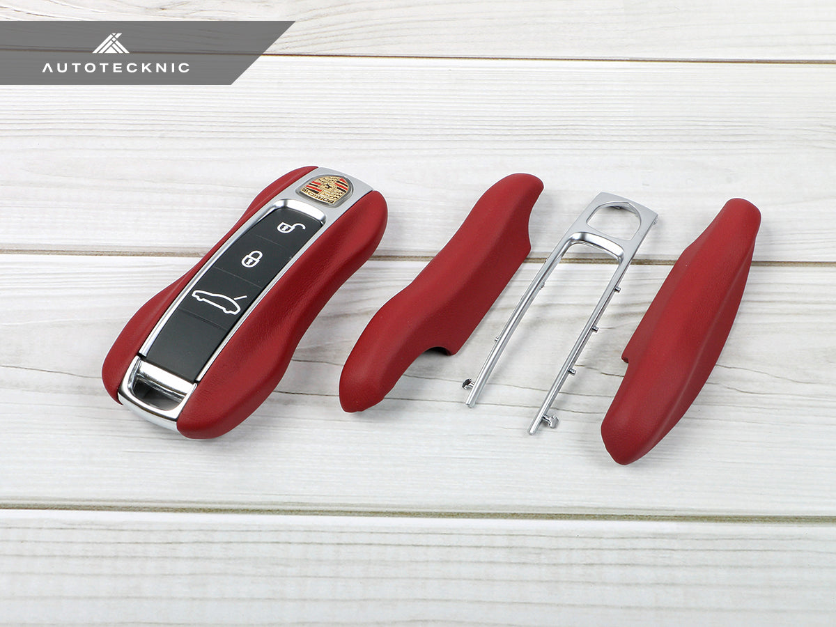AutoTecknic Leather Key Remote Trim - Porsche - Graveyard Performance