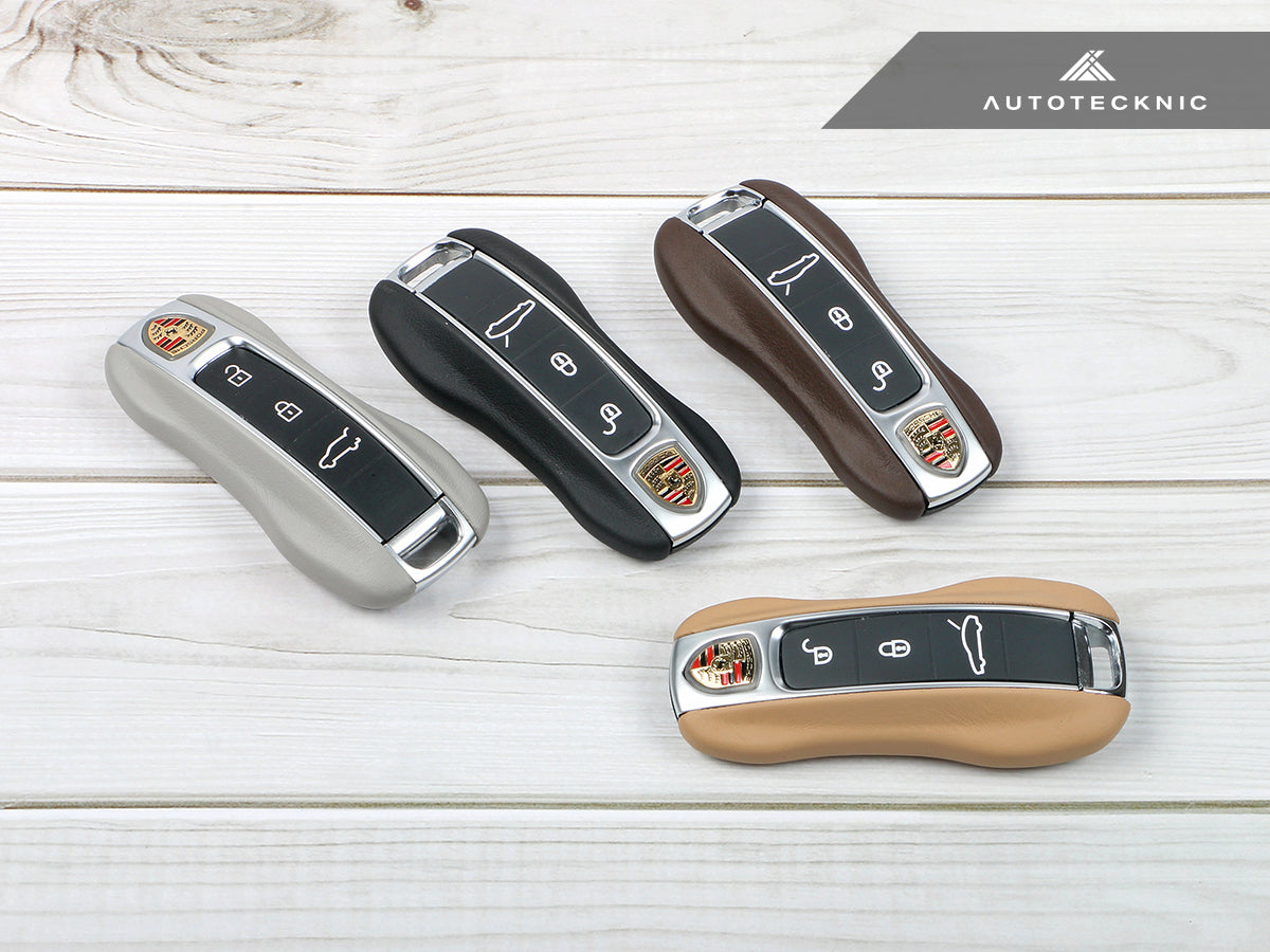AutoTecknic Leather Key Remote Trim - Porsche - Graveyard Performance