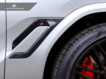 AutoTecknic Dry Carbon Fiber Side Vent Set - F96 X6M - Graveyard Performance